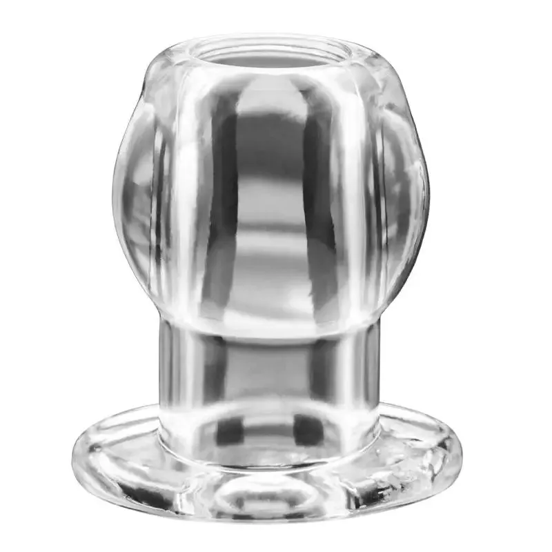 3.75-inch Perfect Fit Clear Double-tunnel Medium Hollow Butt Plug