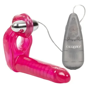 6-inch Colt Pink Vibrating Cock Ring with Dong