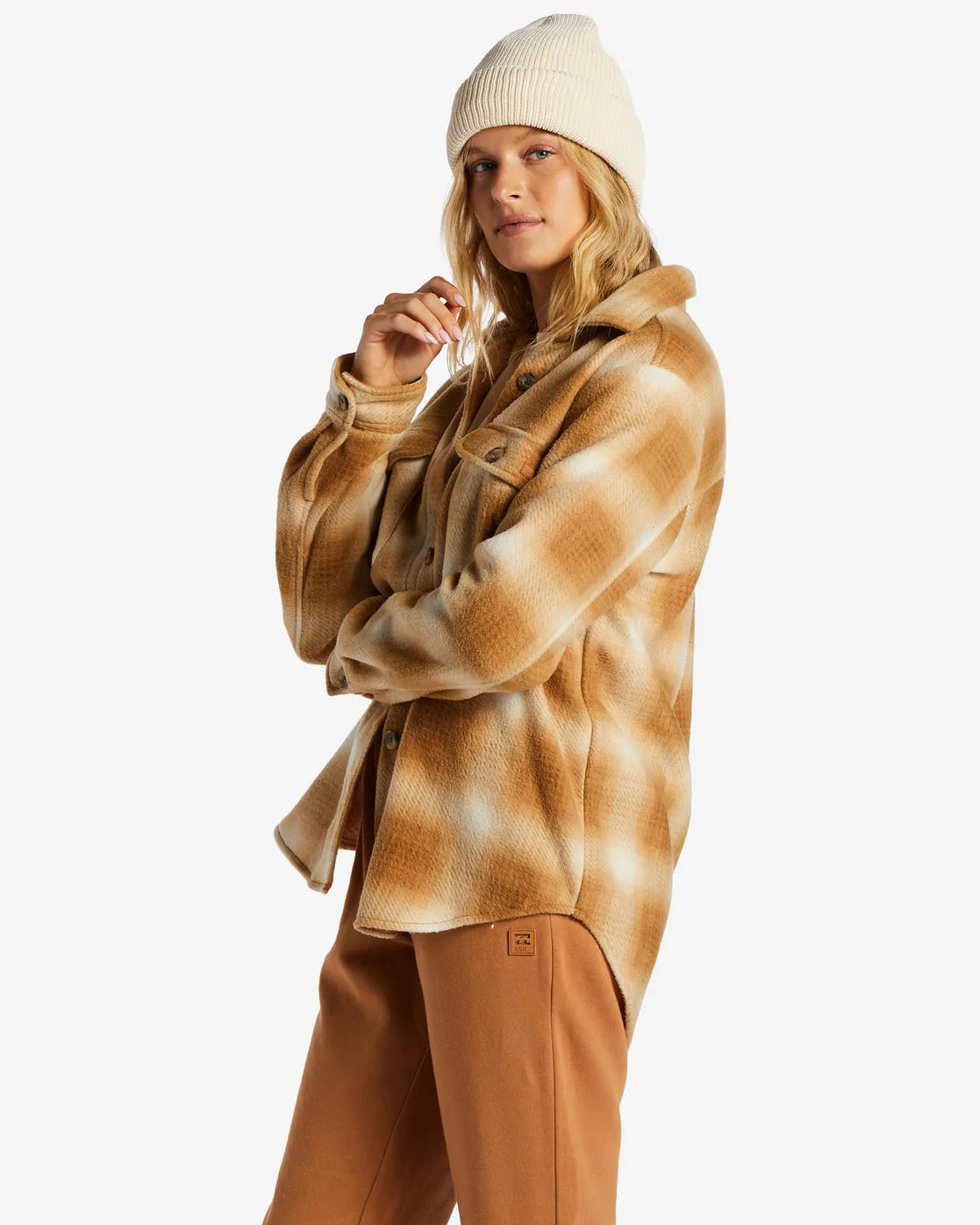 A/Div Forge Fleece Flannel Shacket - Caramel