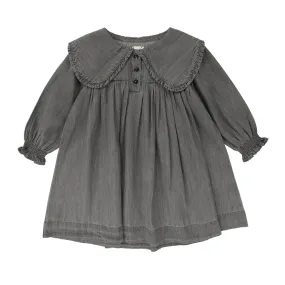 Analogie By Lil Legs Denim Tencel Dress Grey Wash