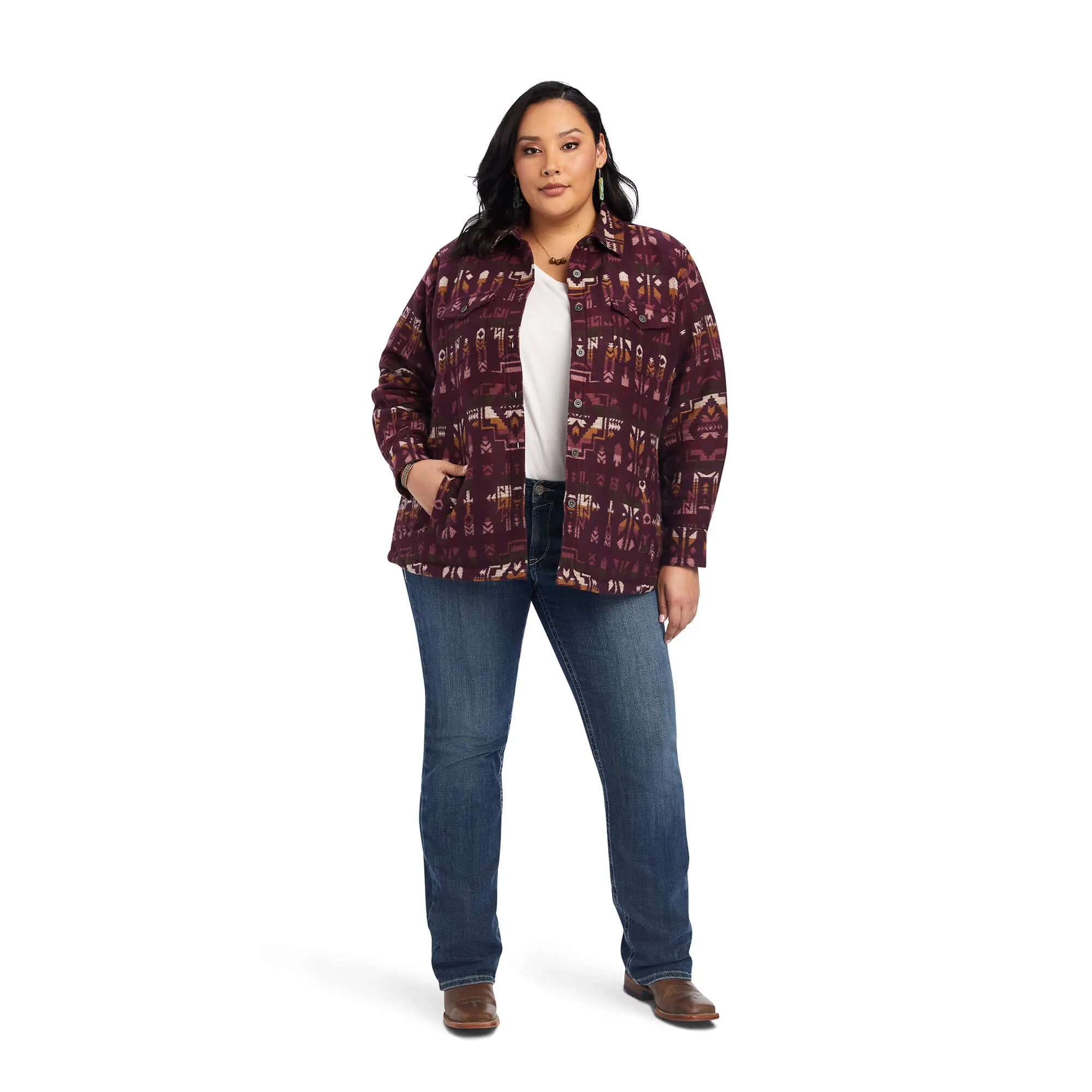 Ariat Women's Shacket Shirt Jacket - Laredo