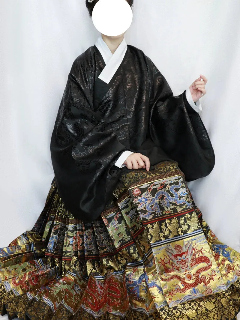 Baifu Long 百福龙 Hundred Blessings Iridescent Custom Mamian Skirt