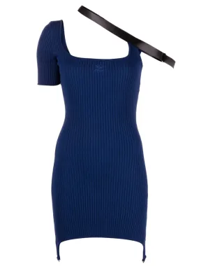 Biais Strap Rib Knit Dress