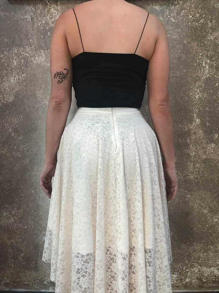 Bianca Rachele Cream Lace Skirt