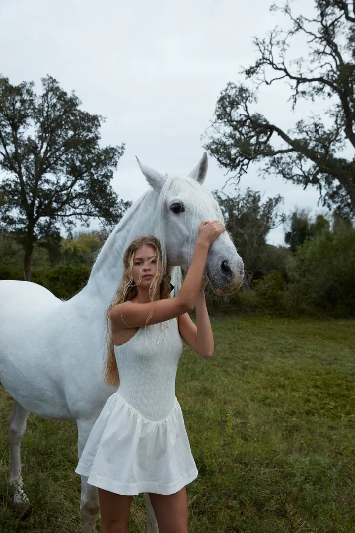 Billie Pointelle Mini Dress by For Love & Lemons