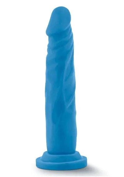 Blush Neo Neon Blue 7.5 Inch Dual Density Cock