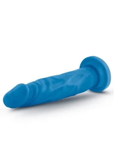 Blush Neo Neon Blue 7.5 Inch Dual Density Cock