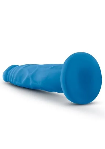 Blush Neo Neon Blue 7.5 Inch Dual Density Cock