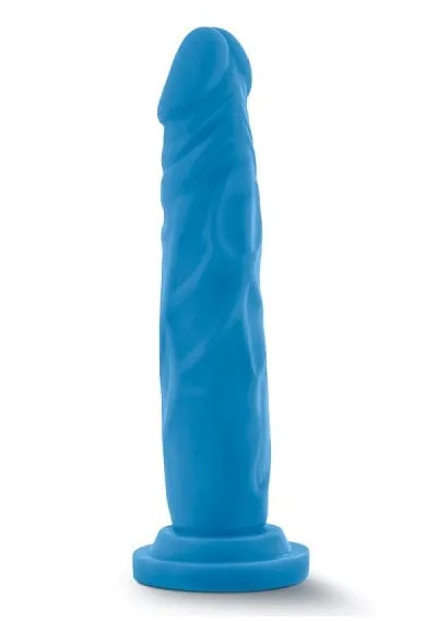 Blush Neo Neon Blue 7.5 Inch Dual Density Cock