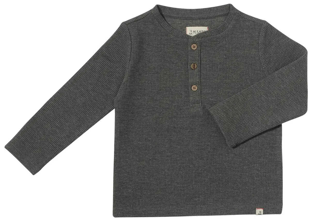 Boys L/S Harvard Henley Shirt