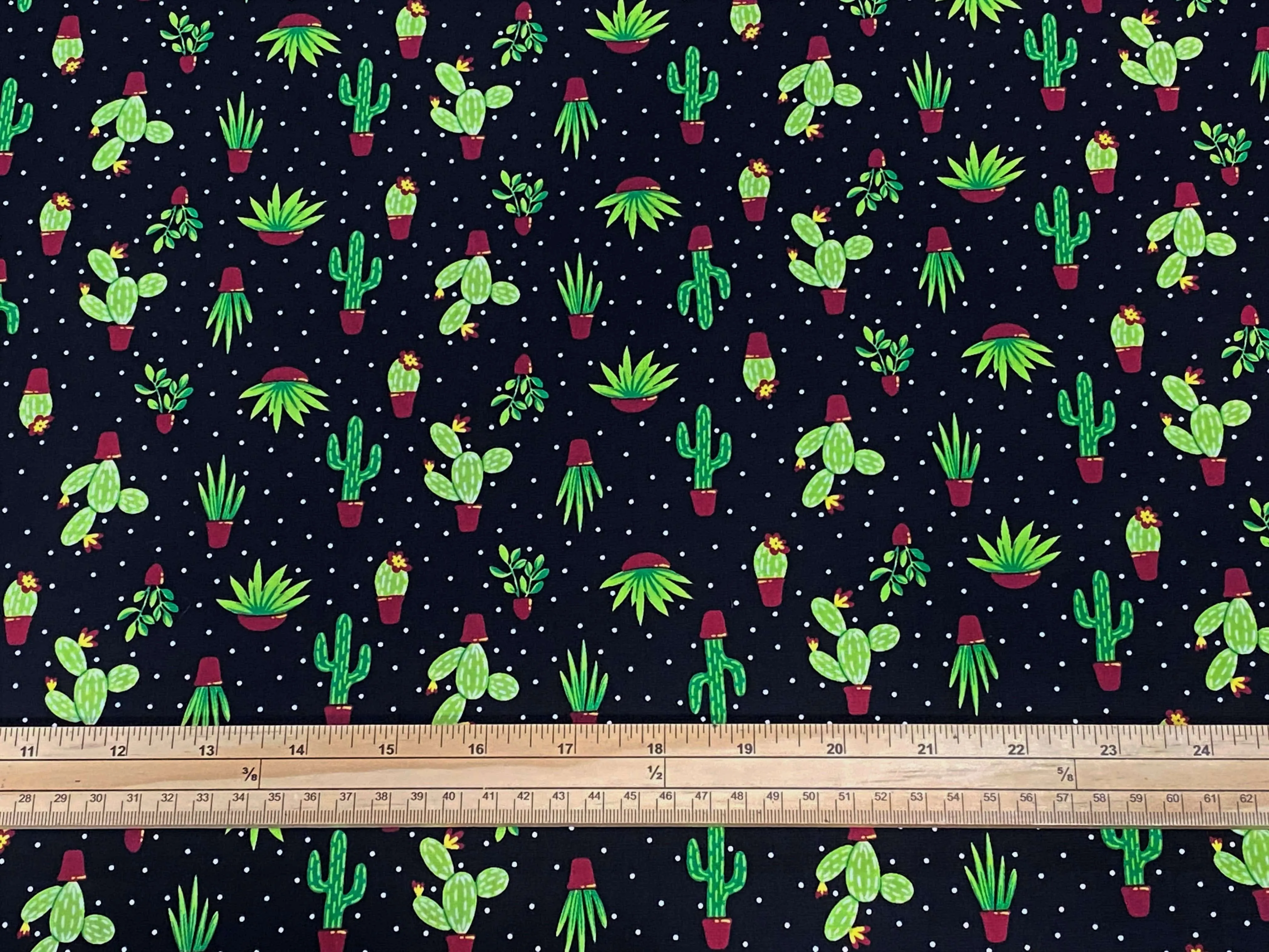 Cactus - Cotton Poplin Patchwork HALF METRE