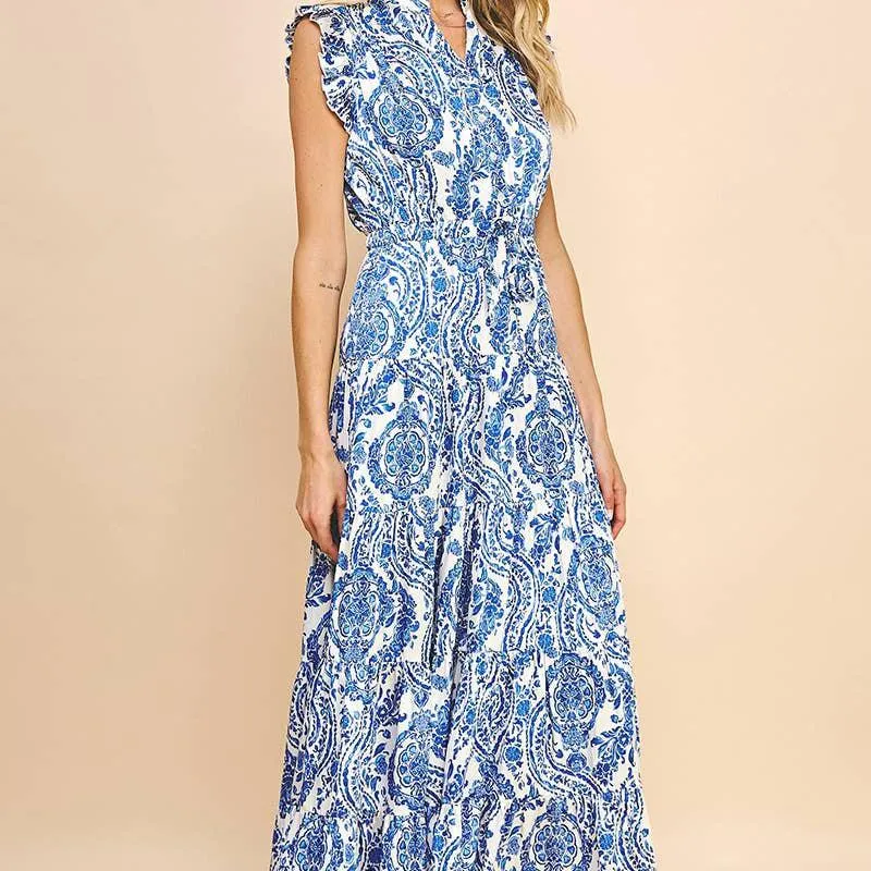 Camille Paisley Maxi Dress