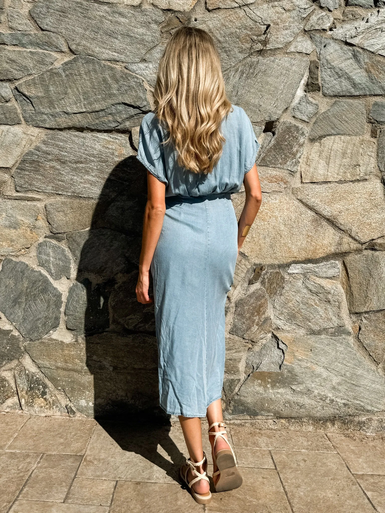 Cannon Denim Midi Dress