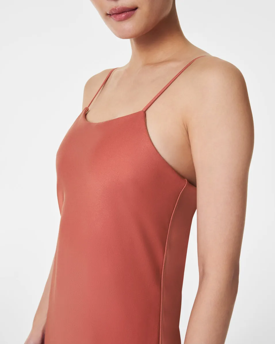 Carefree Crepe Reversible Slip Dress