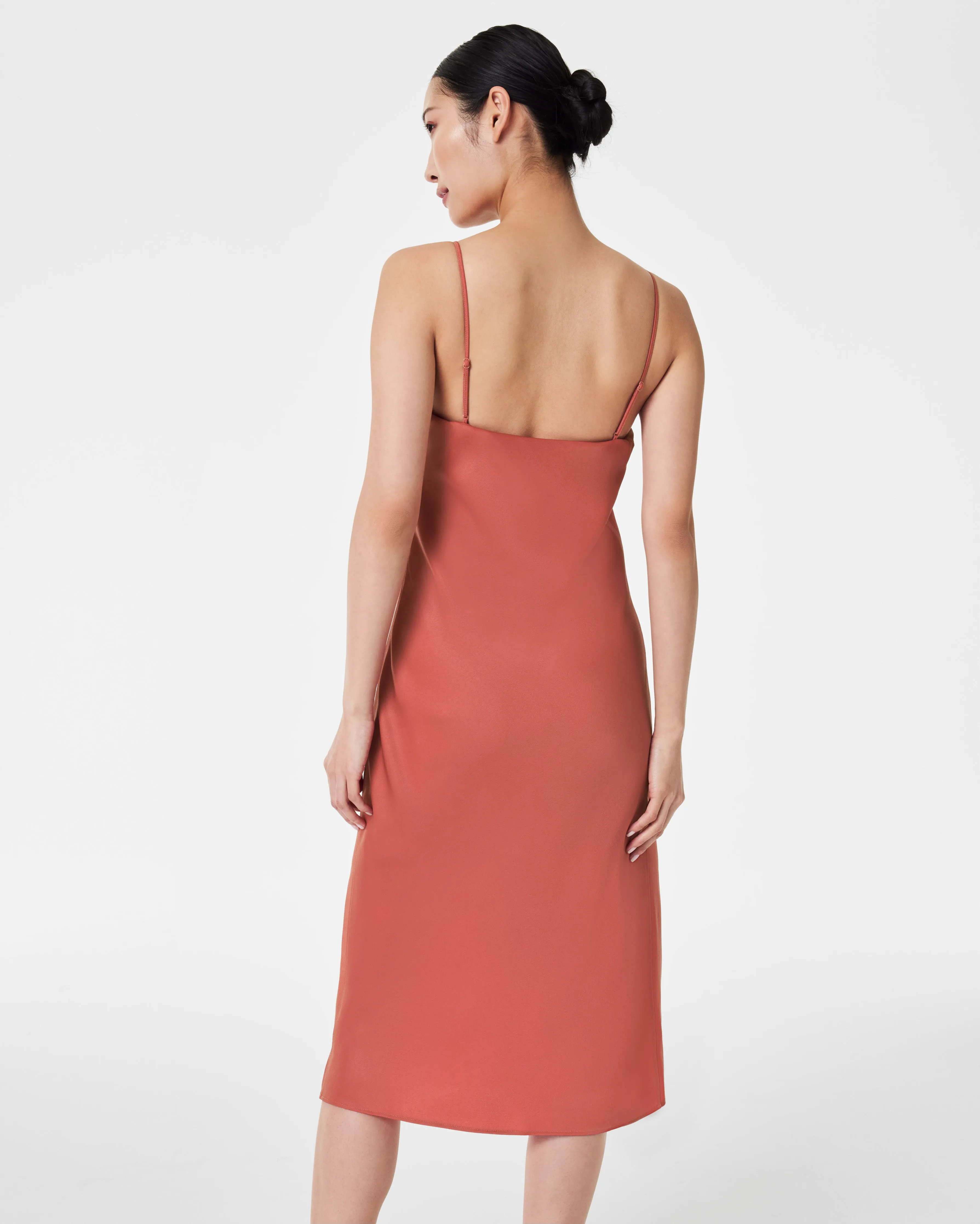 Carefree Crepe Reversible Slip Dress