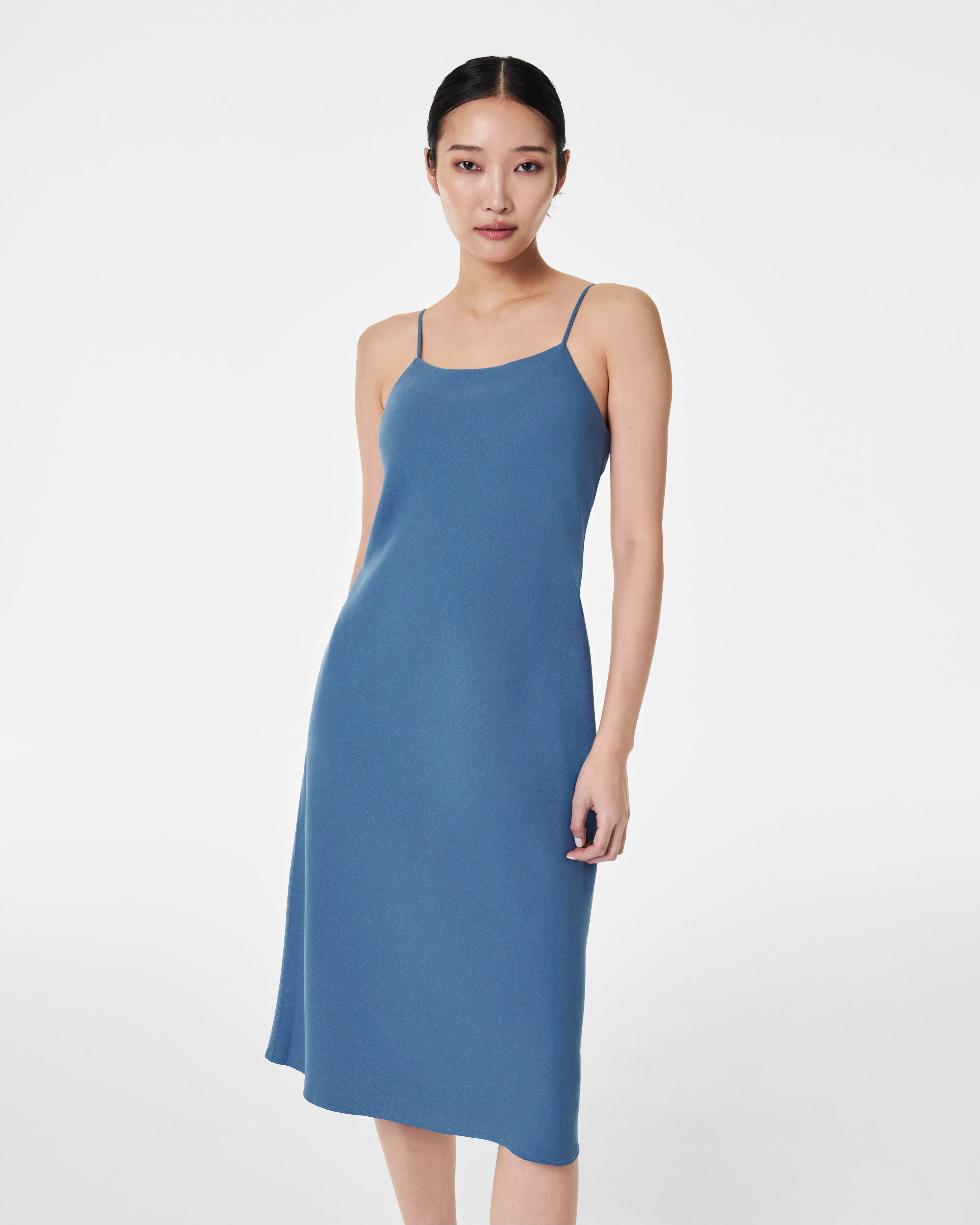 Carefree Crepe Reversible Slip Dress