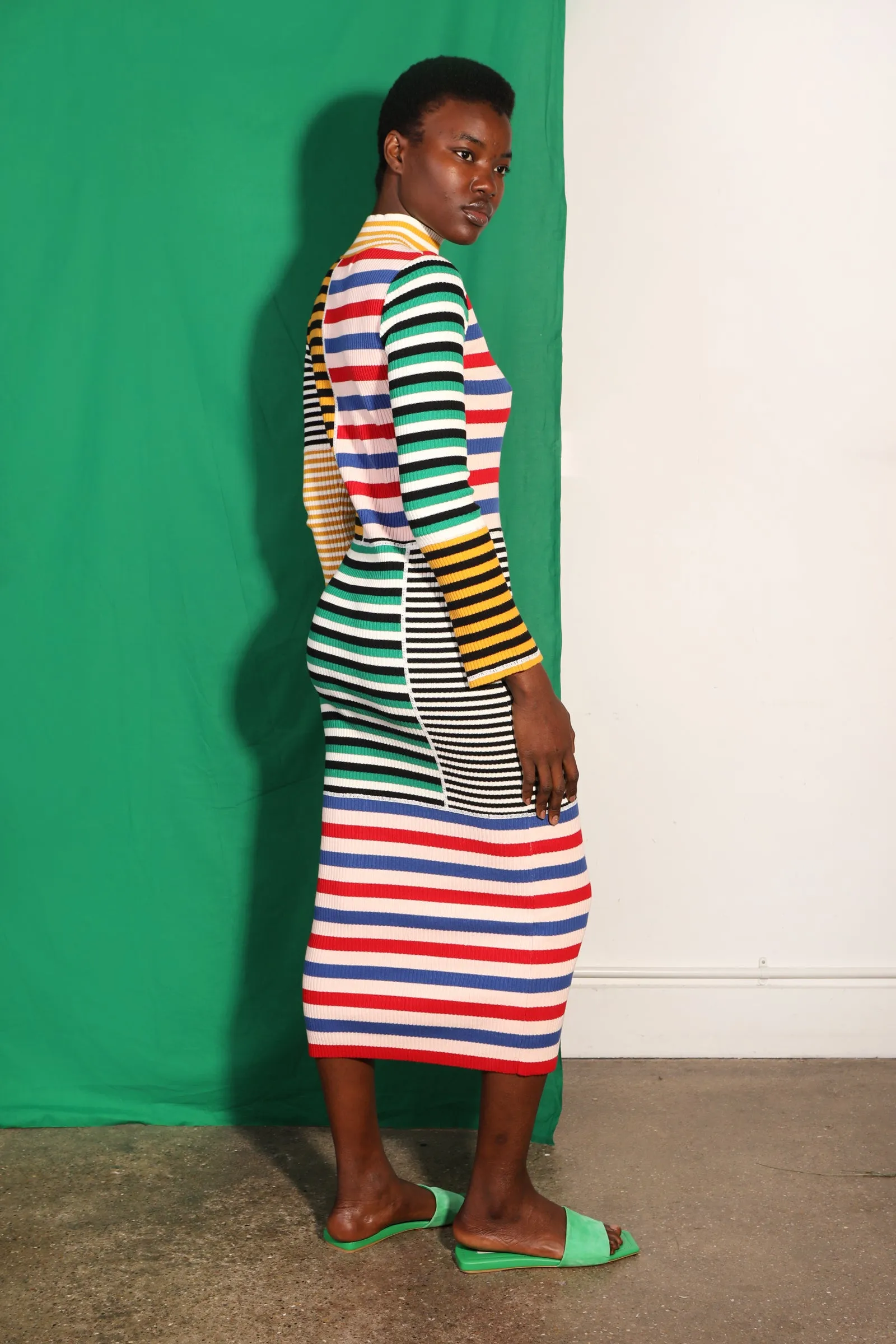 Cecil Dress Multi Stripe