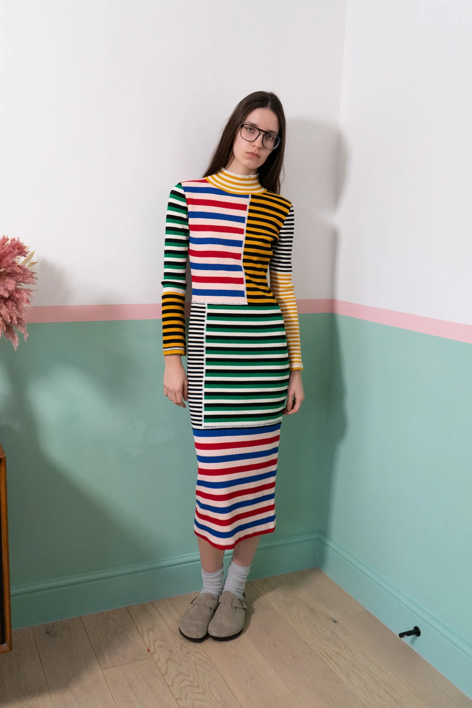 Cecil Dress Multi Stripe