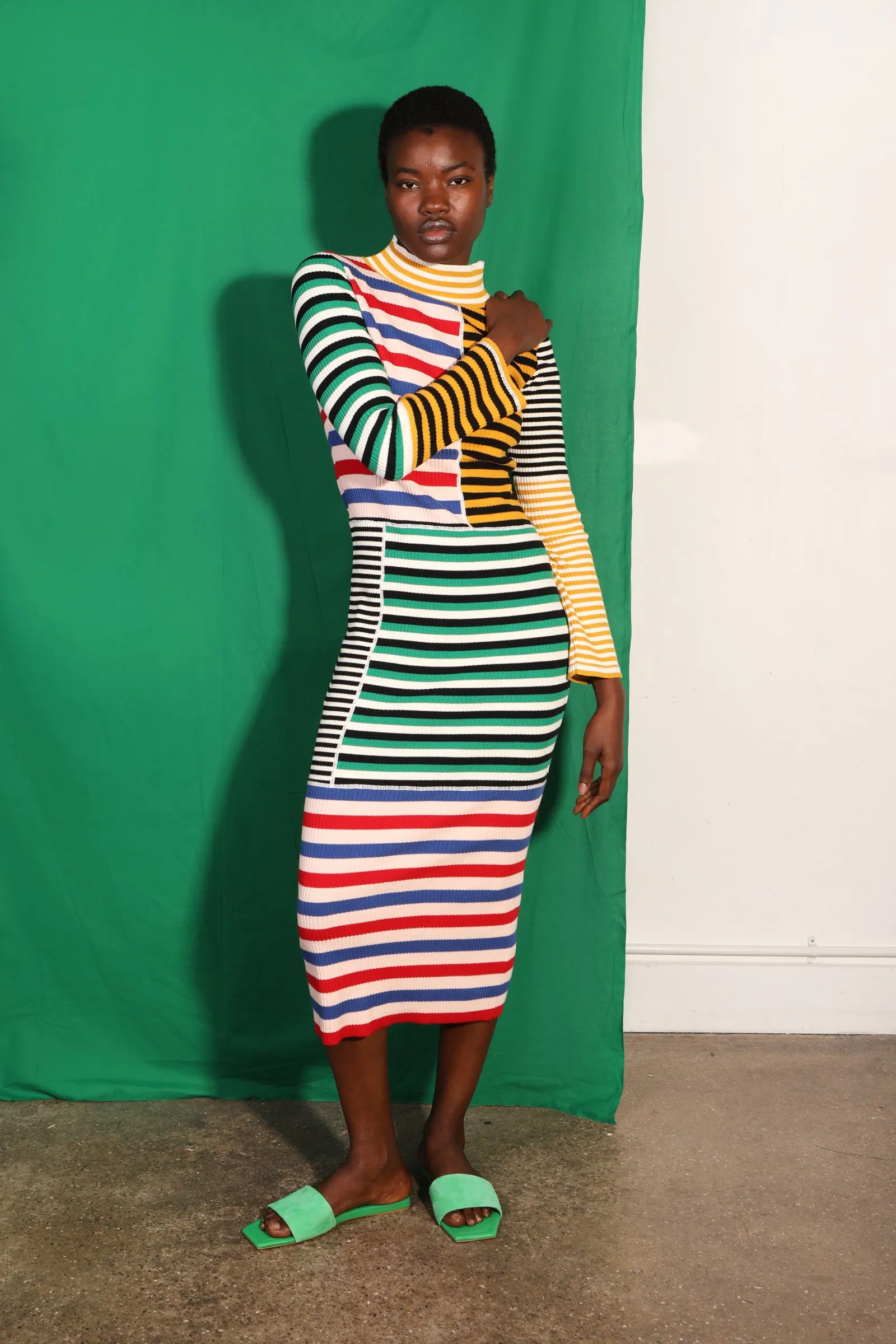 Cecil Dress Multi Stripe