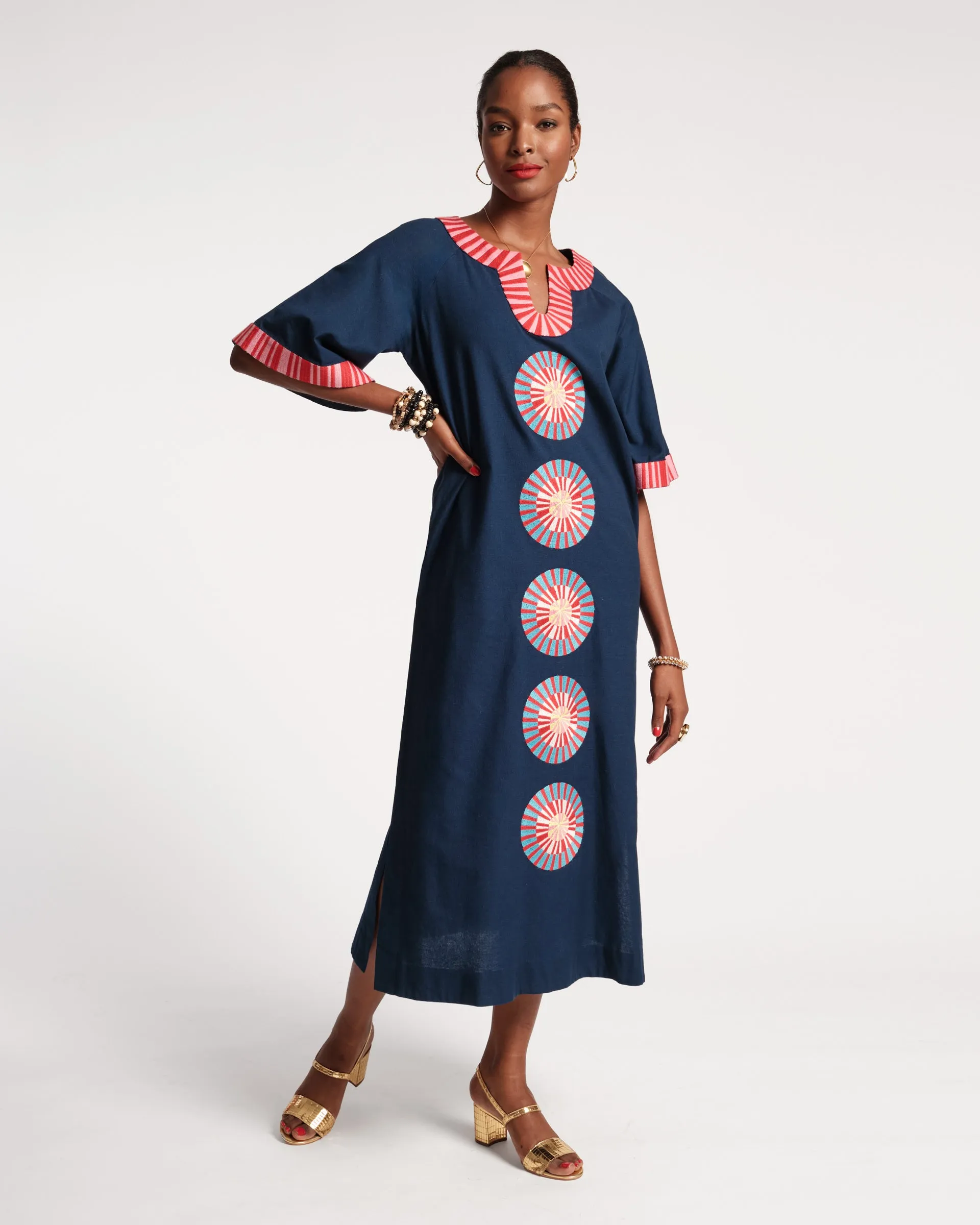 Charming Caftan Starburst Navy Multi