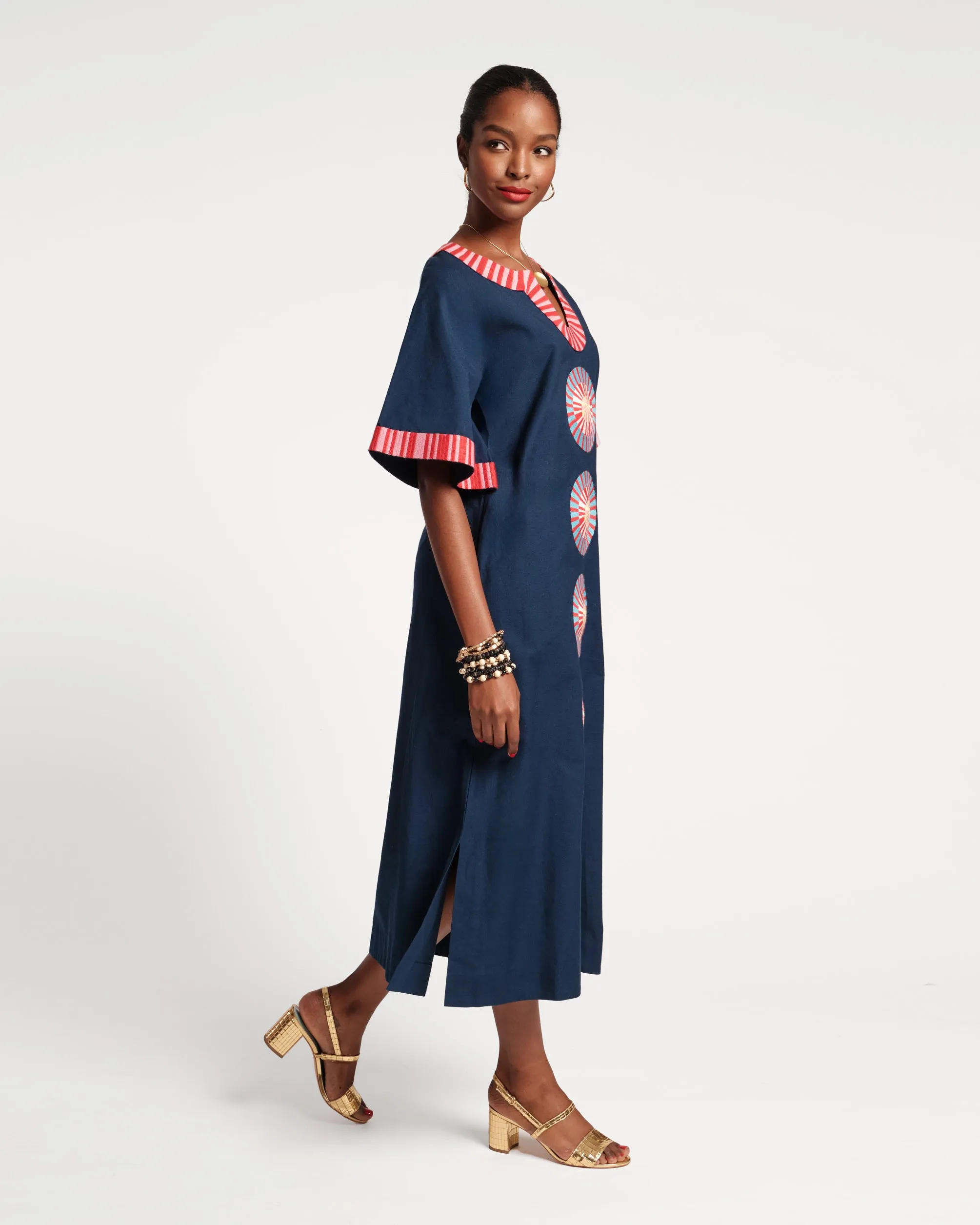 Charming Caftan Starburst Navy Multi