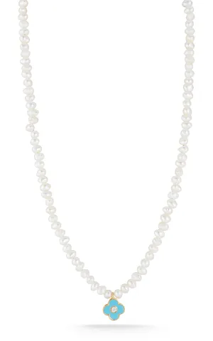 Clover Pearl Necklace