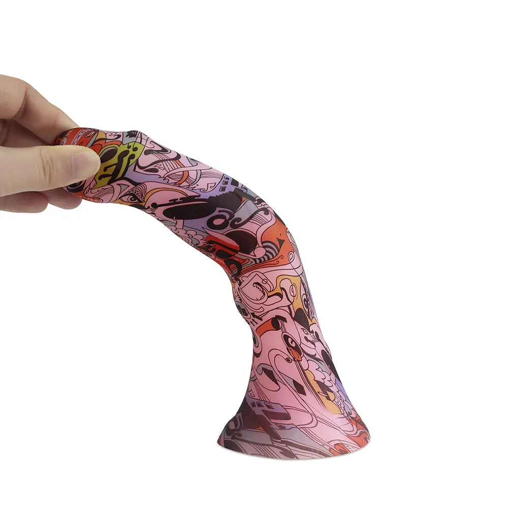 Colorful Long Anal Dildo Butt Plug - Camo Fantasy Dildos Butt Plug Prostate Massager