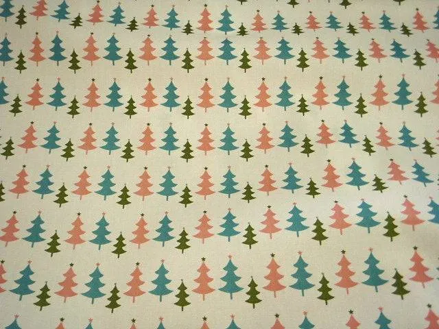 Colourful Trees - Cotton Poplin Patchwork