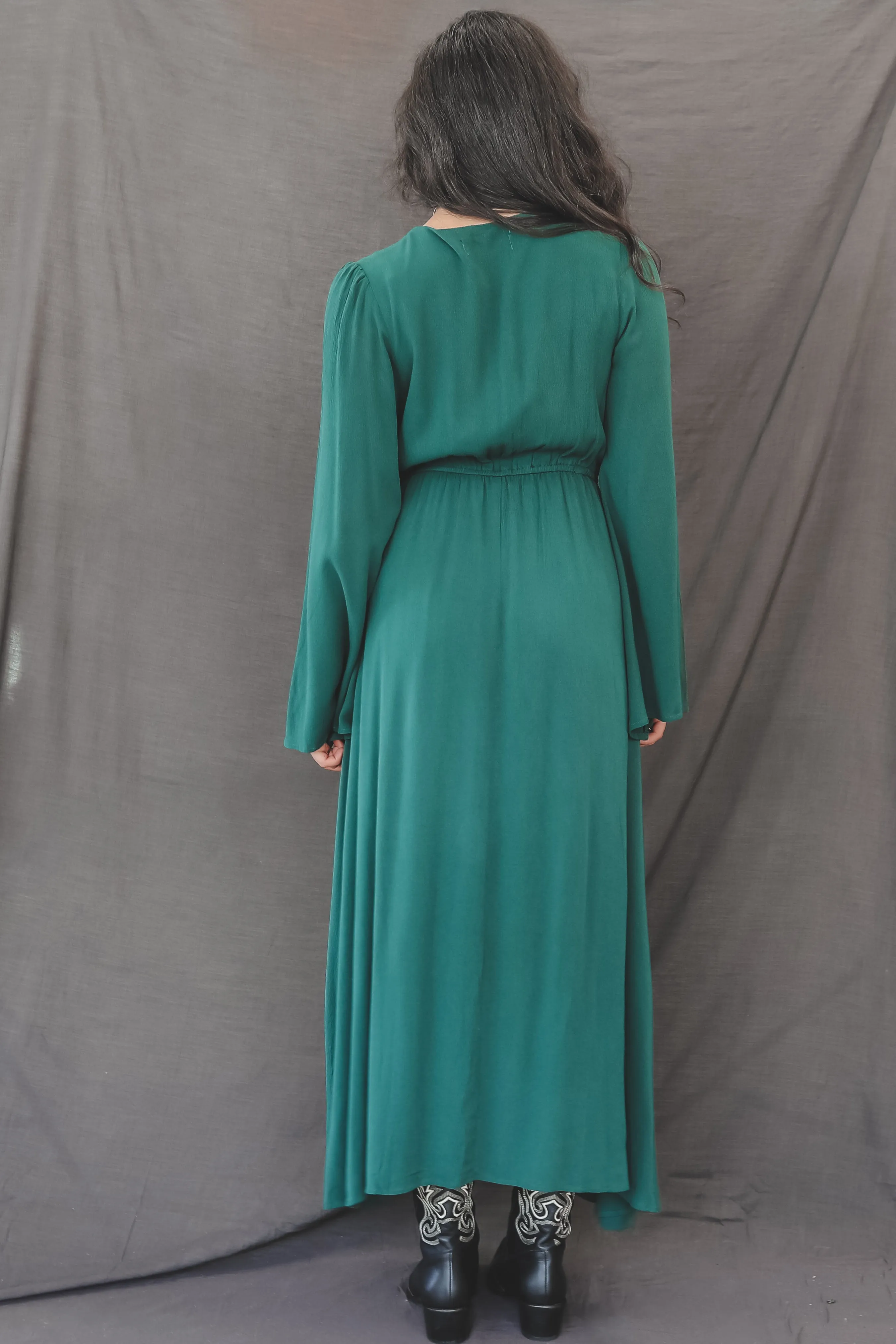 Cool Calm And Looking Good Hunter Green Maxi Dress