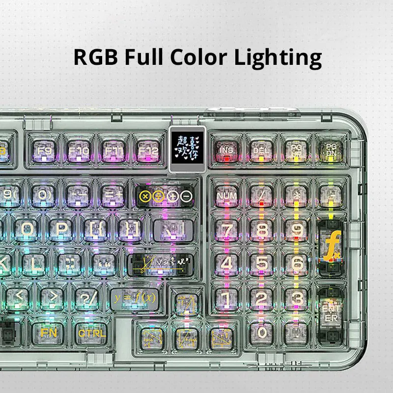 CoolKiller CK98 3-Mode Transparent Mechanical Keyboard