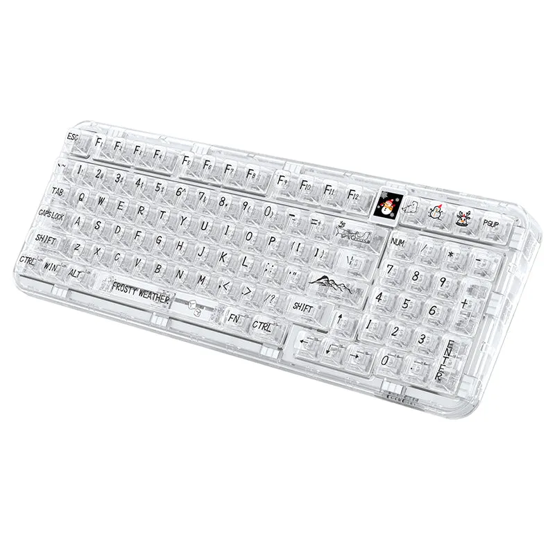 CoolKiller CK98 3-Mode Transparent Mechanical Keyboard