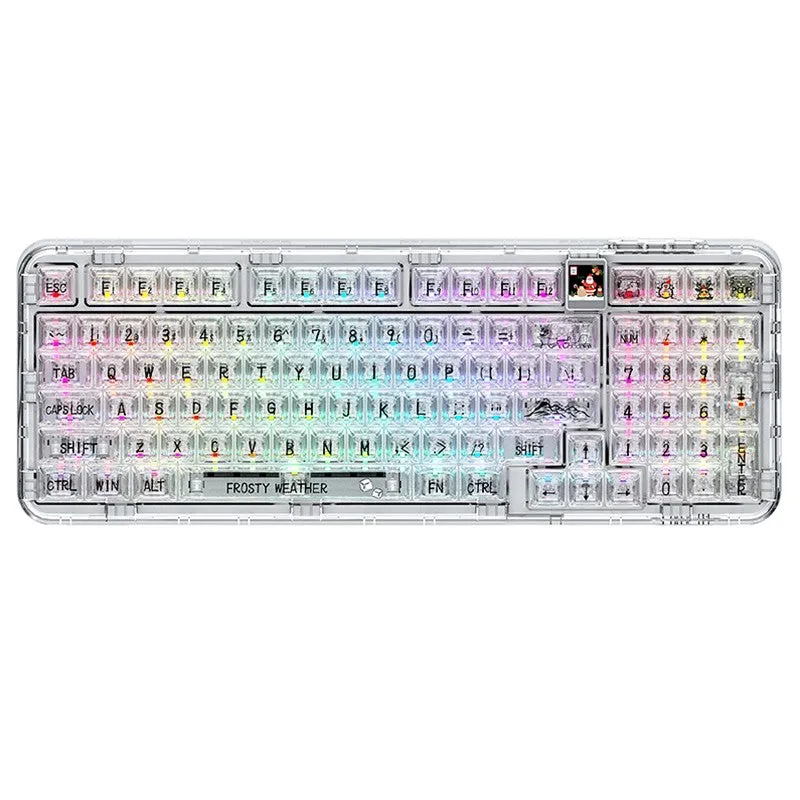 CoolKiller CK98 3-Mode Transparent Mechanical Keyboard