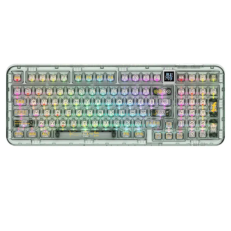 CoolKiller CK98 3-Mode Transparent Mechanical Keyboard