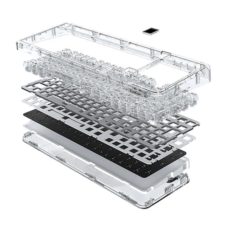 CoolKiller CK98 3-Mode Transparent Mechanical Keyboard