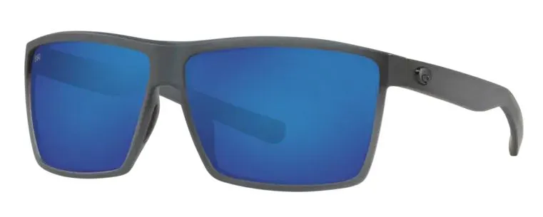 Costa Del Mar Rincon Matte Smoke Crystal Frame - Blue Mirror 580 Glass Lens - Polarized Sunglasses