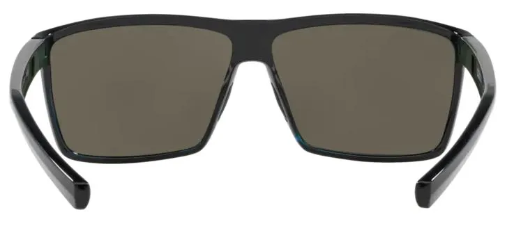 Costa Del Mar Rincon Shiny Black Frame - Blue Mirror 580 Glass Lens - Polarized Sunglasses