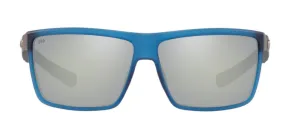 Costa Del Mar Rinconcito Matte Atlantic Blue Frame - Gray Silver Mirror 580 Glass Lens - Polarized Sunglasses