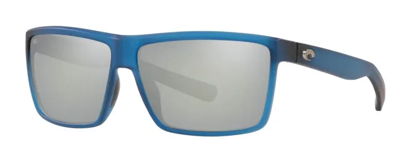 Costa Del Mar Rinconcito Matte Atlantic Blue Frame - Gray Silver Mirror 580 Glass Lens - Polarized Sunglasses