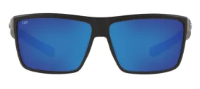 Costa Del Mar Rinconcito Matte Black Frame - Blue Mirror 580 Plastic Lens - Polarized Sunglasses