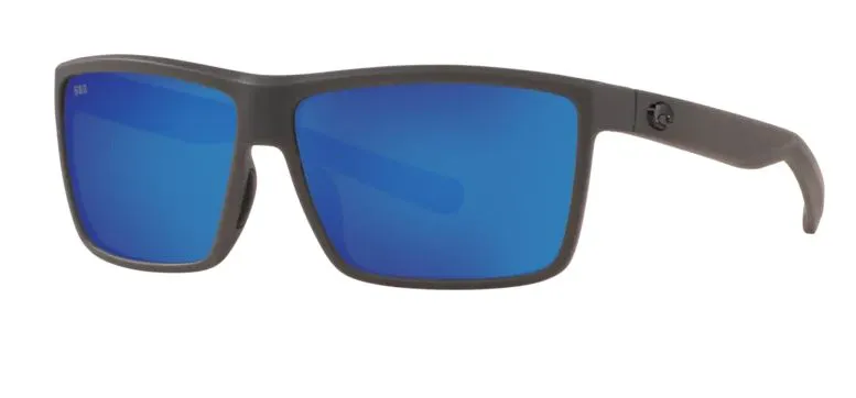 Costa Del Mar Rinconcito Matte Gray Frame - Blue Mirror 580 Glass Lens - Polarized Sunglasses