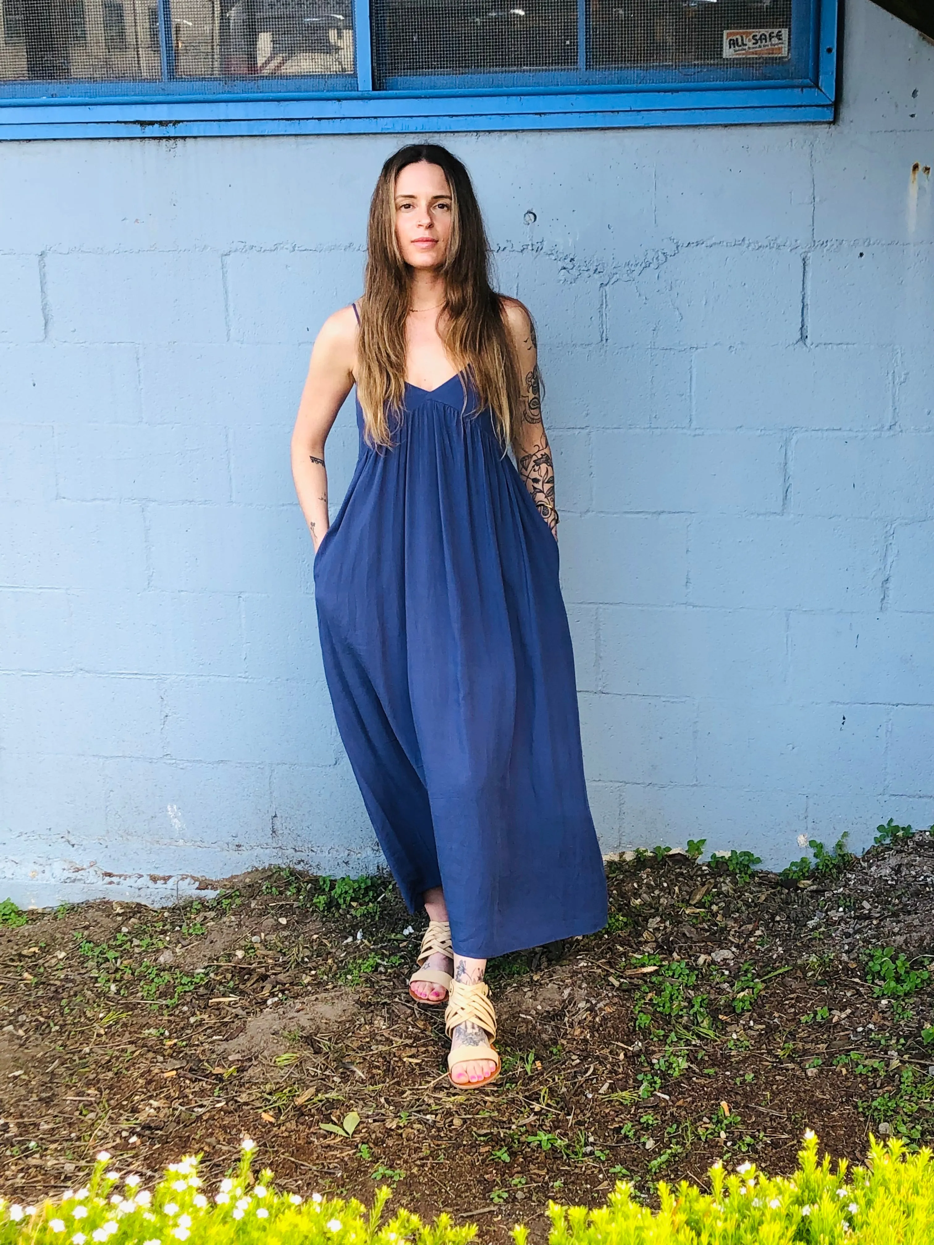 Cypress Maxi Dress- Blue