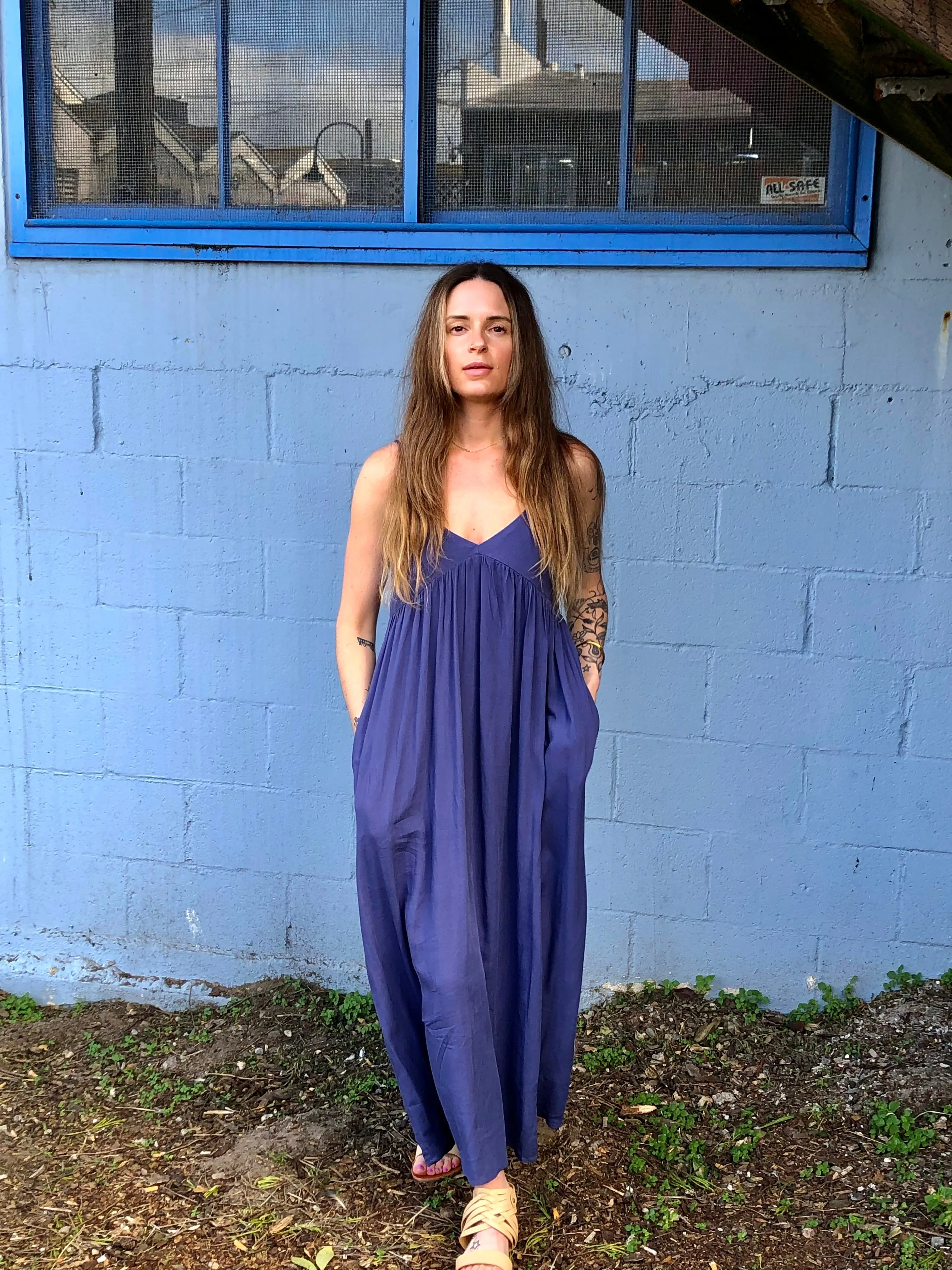 Cypress Maxi Dress- Blue