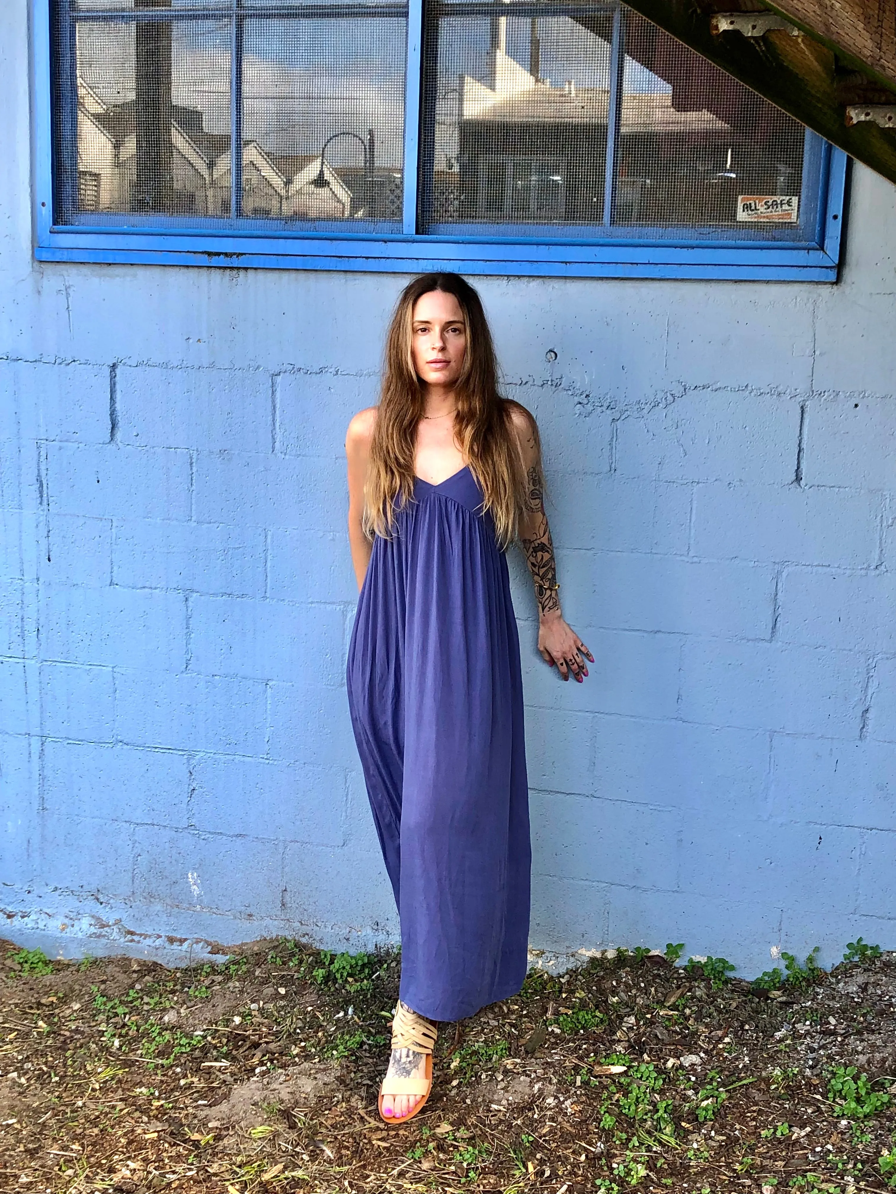 Cypress Maxi Dress- Blue