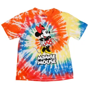 Disney Minnie Mouse Character Tie Dye Kids T-Shirt