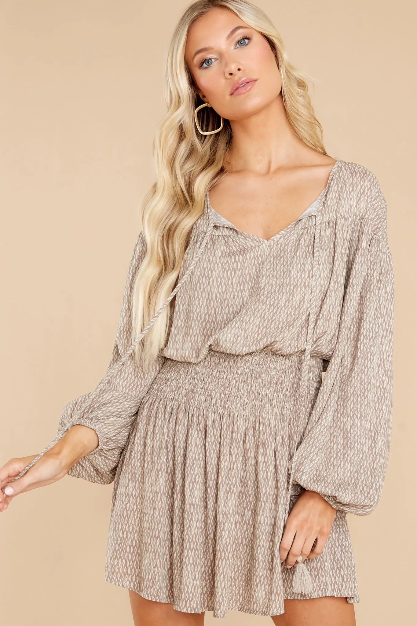 Divine Encounters Taupe Dress