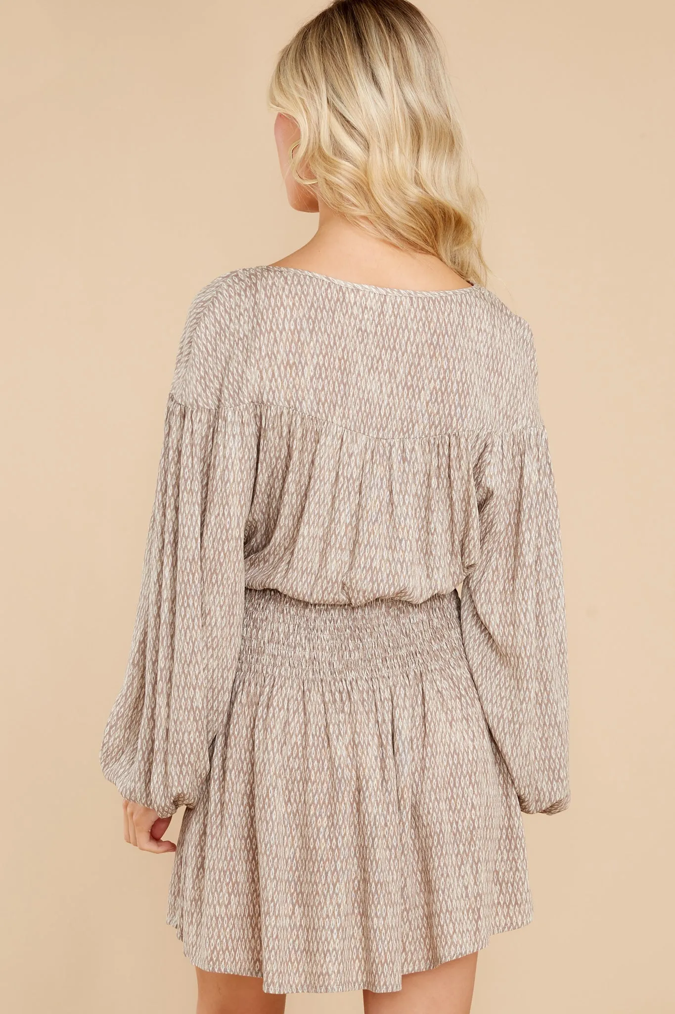 Divine Encounters Taupe Dress