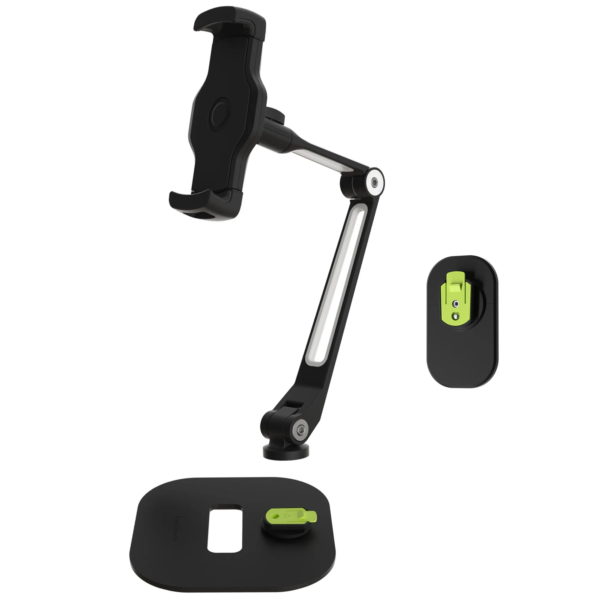 Easy Mount - Detachable Tablet & Cell Phone Holder (Long Arm / Stand Base   Wall Base)