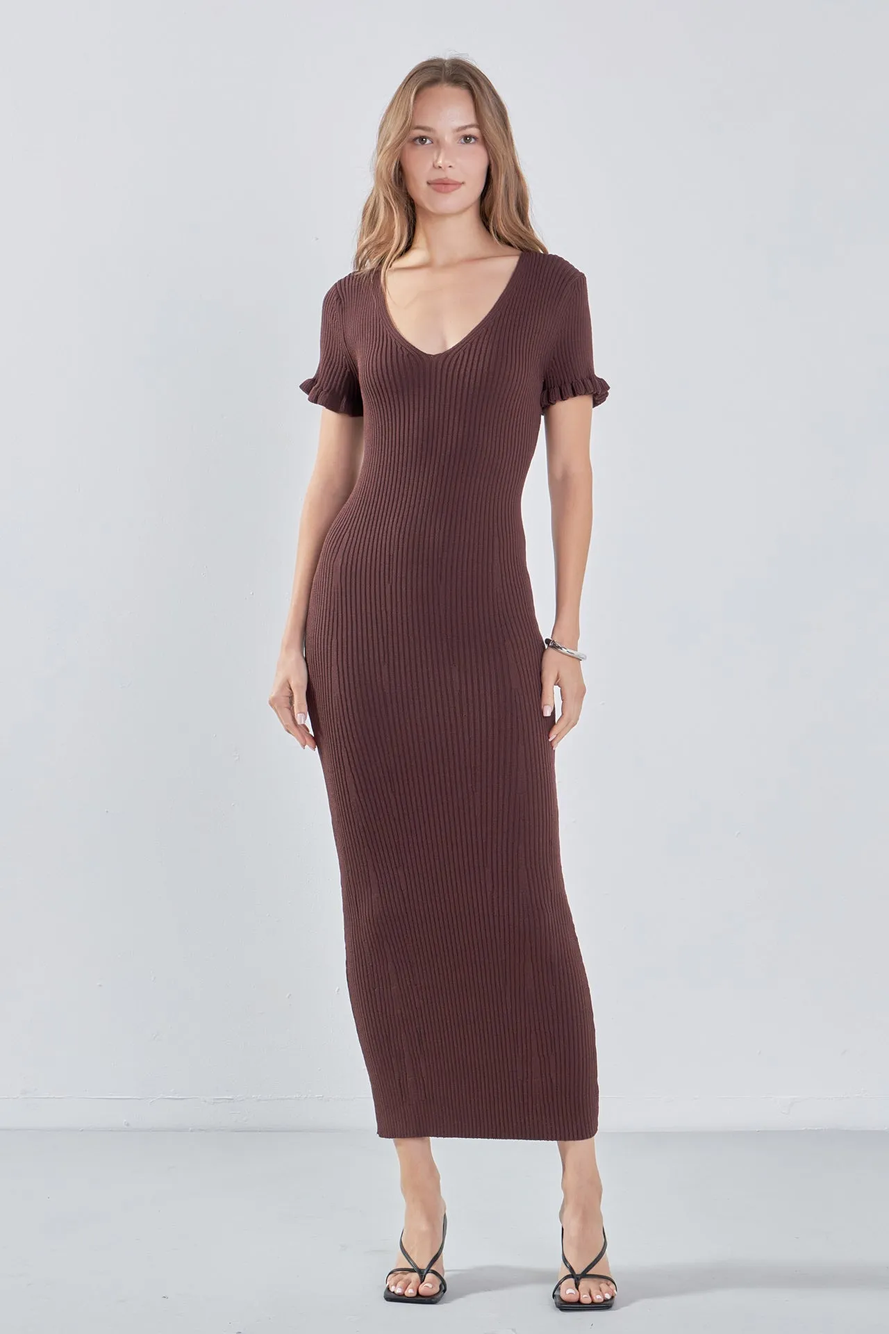 Endless Rose - Lettuce Edge Knit Dress