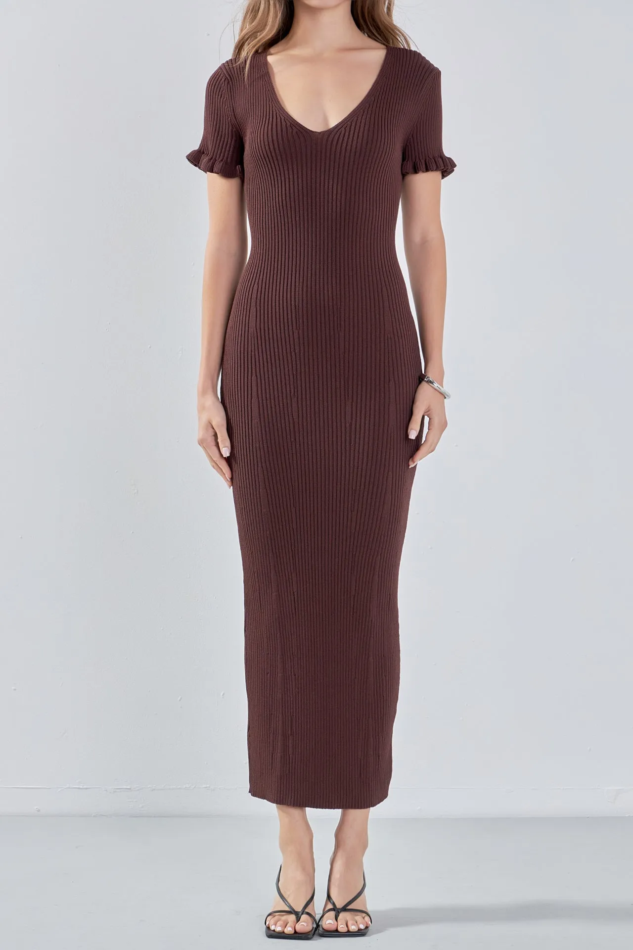 Endless Rose - Lettuce Edge Knit Dress