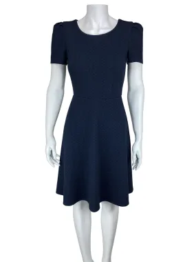 Esprit, Women' s Textured Fit & Flare Dress, Navy, Size XS